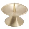 NKlaus disc candlestick Ø9cm brass gold candlestick matt altar candlestick