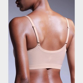 EBY Women's Seamless Sports Bra Opaque, nude
