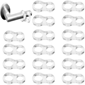 JCKD 16 Pieces Door Handle Buffers, Transparent Door Stop Handle PVC, Door Buffer to Prevent Scars, Universal Door Handle Trim to Prevent Damage to Furniture and Walls, Used for Door Handles