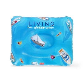 Legami - Aufblasbares Strandkissen, Komfortables ultraleichtes Strand-Pool-Camping-Kissen, Durchmesser 40 cm