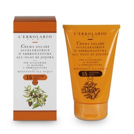 L'Erbolario, Tanning Accelerator Body Sun Cream Melanin Stimulation SPF 15 Size 125ml