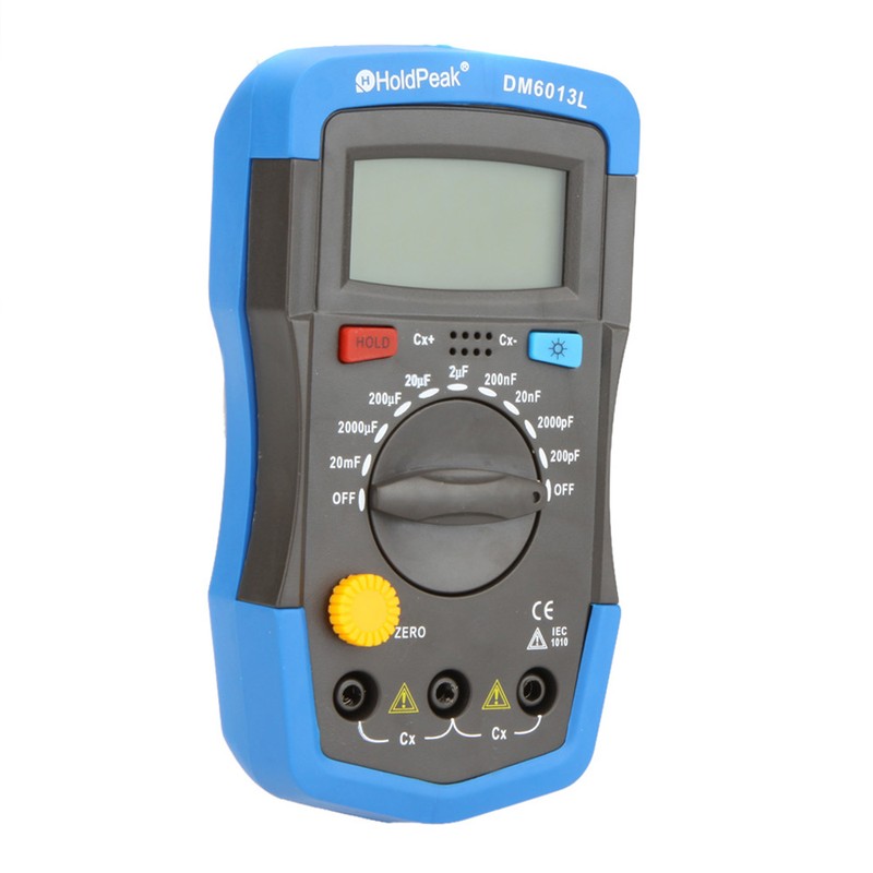DM6013L Handheld Digital Capacitance Meter Capacitor w/ LCD Backlight
