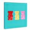 Stupell Industries Cute Gummy Bear Candies Canvas Wall Art, Design