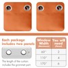 MIULEE 2 Panels Orange Blackout Curtains Room Darkening Thermal Insulated