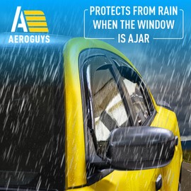 Extra Durable Window Deflectors in-Channel Window Visors Rain Guards Fit for Dodge Charger 2011-2023, Sun Visors, Wind Vent for Shades, Exterior Car Accessories - 4pcs. AG0716