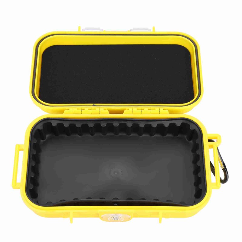 Outdoor Survival Shockproof Waterproof Storage Case Airtight Carry Box Container(Yellow)