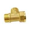 Joywayus 3/4 GHT Threaded Brass Garden Hose Fitting Tee T