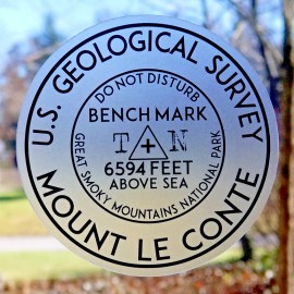 Mount Le Conte Tennessee Great Smoky Mountains 3" Decal Sticker Vinyl Park