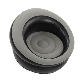 Inflatable Sofa Chair, Flocking Air Sofa, Blow Up Couches Inflatable Lounge Chair for Living Room Bedroom Reading Room Office Balcony Camping Travel (Grey)