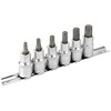DAKCOS Torx Bit Socket Set, 1/2" Drive, 6 Pieces Star