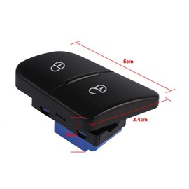 Central Locking Lock Switch Window Regulator Switch Button, Driver Side Car Door Lock Switch for 2006-2011 B6 3C Central Locking Button for Vehicles with Left Hand Drive