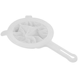 Ultra Fine Mesh Sieve - TRACOMPAN 400 Mesh Nylon Mesh Sieves for Cooking, Plastic Strainer with Handle for Kitchen Use, Yogurt, Tea Leaf, Juice, Soy Milk, Coffee, Flour & Honey Filtering