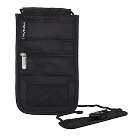 Travelon Rfid Blocking Deluxe - Bolsa de embarque, color negro, pequeña
