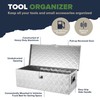 ARKSEN 30" Heavy Duty Aluminum Truck Bed Tool Box, 5-Bar