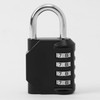Stainless Steel Simple 4-Digit Combination Lock - Black Combination Lock