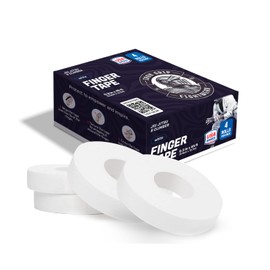 Iron Grip Fightwear Pro Finger Tape (4-Rolls) Cloth Cotton White | for Brazilian Jiu Jitsu and Sports | Non-Slip Extreme Quality Tape | Super Strong Adhesive | 0.3 in x 45 ft (0.9cm x 13.7m)