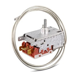 DL-pro Universal Thermostat for Ranco K59-L1102 VT9 1200 mm 3x 6.3 mm AMP Temperature Controller Cooling Thermostat with Accessories for 2 Stars 3 Star Fridge Freezer with Automatic Defrost