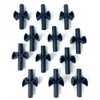 12 Pieces Trampoline Enclosure Pole Gap Spacers -Trampoline Plastic Safety