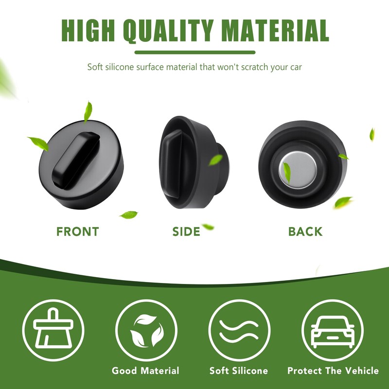 Qyebbk Magnetic Trunk Keyhole Covers for 2010-2019 Toyota 4Runner Tailgate