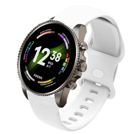 Giaogor Sport Bands Compatible with Fossil Gen 6 Bands, Soft TPU Waterproof Breathable Accessories Strap Replacement Wristband Fossil Gen 6 44mm Smartwatch (5 Pack)