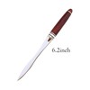 Chris.W Wood Handle Letter Opener Envelope Slitter Tea Knife, Stainless