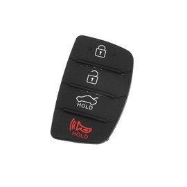 HOPESPANNER 4 Button Car Remote Fob Case Cover Insert Rubber Pad Keypad Replacement for Hyundai Vehicle Components