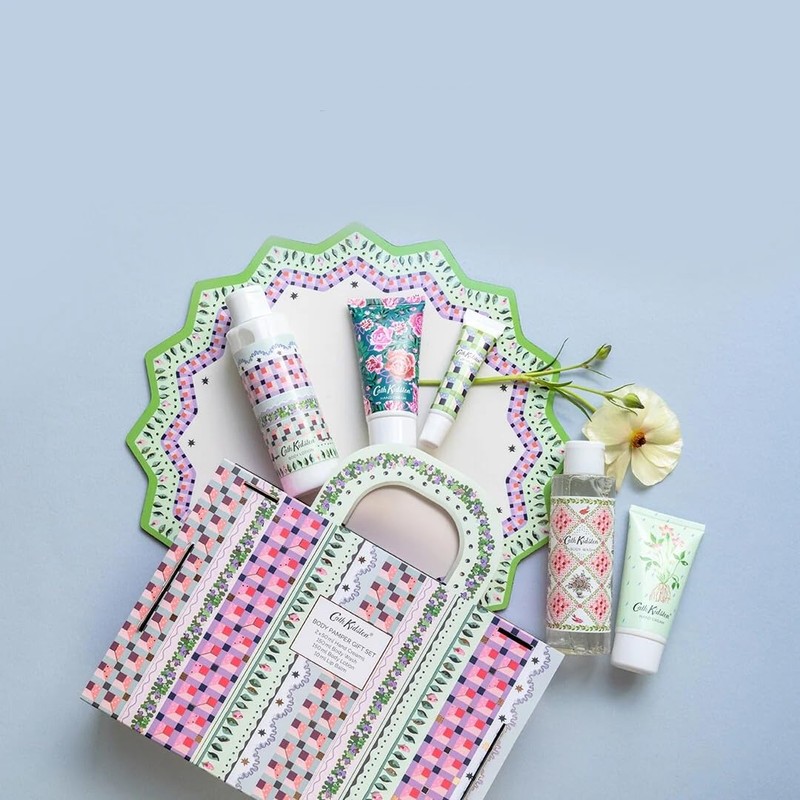 Cath Kidston Roots & Raindrops Body Pamper Hamper Handbag Gift