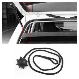 Car Rear Trunk Storage Tray String Strap OEM#1K6863447A,Trunk Movable Partition Lanyard with Rubber Ball and Snap,Universal Car Accessories Interior for Most Cars Trucks SUVs