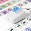 MUNBYN Portable Label Maker Machine with Tape，Bluetooth Thermal Printer with