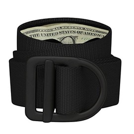Bison Designs 547A BLK LC Delta Travel Belt, Black, up to 38" waist