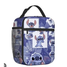Unbranded Stitch insulated Lunch Box with Leakproof Design Women Men Kids School Lunch box