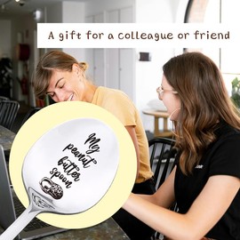 Friend Coworker Husband Birthday Gifts for Best Friend Brother Christmas Bday Gifts for Coworker Husband Sister Peaunt Spoon Gifts for Peaunt Butter Lovers Going Away Gifts for Coworkers Coffee Spoon