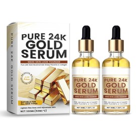 24k Gold Serum For Face Anti Aging, Face Glow Serum, Anti Aging Serum, Skin Brightening, Reduce Fine Lines & Wrinkles, Deep Hydrating