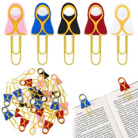 30 Pcs Jesus Paper Clips for Bible Christian Bookmarks for Kids Cross Paperclip Cute Virgin Mary Religious Gift for Sunday School Supplies Student Stationery Bible Study Scripture Church Party Favor