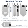 Pack of 2 Cable Lock, Retractable Cable Lock Combination Lock