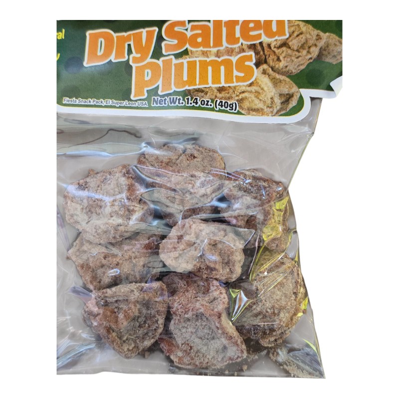 El Leoncito SALADITOS, Salted Plums 12 pack of 1.4-oz each