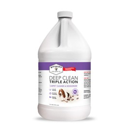 Stuart Pet Supply Co. Professional Strength Deep Clean (Gal.) 3X Carpet Cleaner Solution & Deodorizer, Concentrated Encapsulating Carpet Shampoo, Pet Odor & Dirty Carpet Cleaning Solution 128 fl oz.