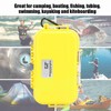 Outdoor Survival Shockproof Waterproof Storage Case Airtight Carry Box Container(Yellow)