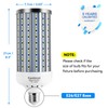 FanNicoo 60W LED Light Bulb 500W Equivalent LED Corn Light