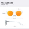 ZENOTTIC Polarized Round Sunglasses, Stylish Sunglasses for Men and Women