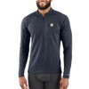 Carhartt Men's Force Midweight Synthetic-Wool Blend Base Layer Quarter-Zip Pocket