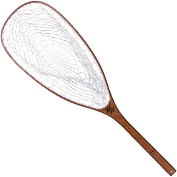 35" Fly Fishing Fish-Safe Net by Trademark Innovations (Burl Wood)