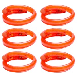 LED-Highlights Light Bracelet Children's Set of 6 Light Bracelets for Children Purple Flashing Party Bag Children's Birthday LED Light Strip Neon Bracelet, Plastic