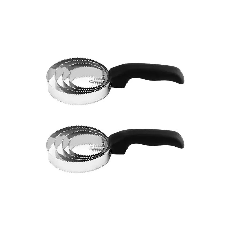 Cepillo De Acero Inoxidable Para Caballos 2 Pzas 4 Anillos