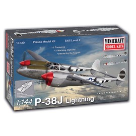 Minicraft P-38J "Lightning" Building Kit (36 Piece) , White