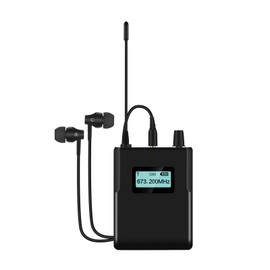for S2R Receiver 526?535Mhz, Portable Radio Receiver with Earphone LCD Screen Stable for in Ear Monitor System