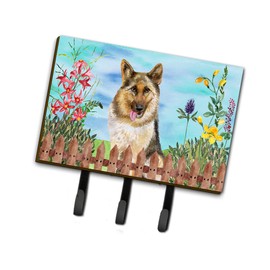 Caroline's Treasures CK1216TH68 German Shepherd Spring Leash or Key Holder, Wall Hooks, Key Hooks Holder, Coat Rack Wall Mount, Coat Hooks, Hooks for Hanging Keys, Towels, Aprons, Leashes,