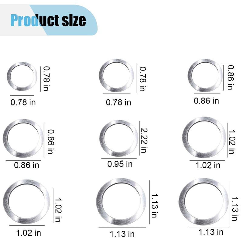 570PCS Automotive Oil Crush Washers, Aluminum Oil Drain Plug Gaskets,