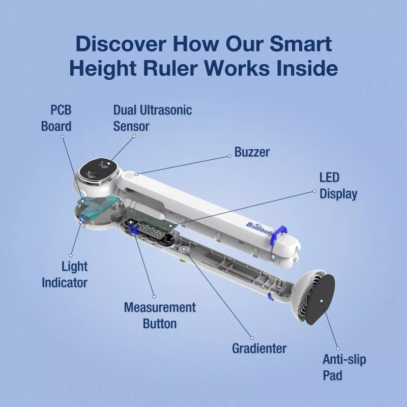 ‎Bisonbody Smart Height Measuring Device with Dual Ultrasonic Measurement Technology