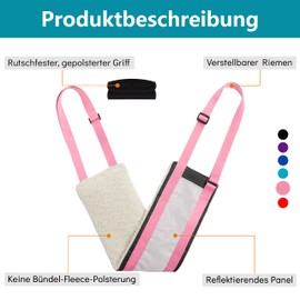 Dyrdekly Dog Carrier Rear Lift Support Dog Harness Adjustable Dog Rehabilitation Carry Strap Portable Dog Leg Lift for Elderly Disabled Joint Injuries